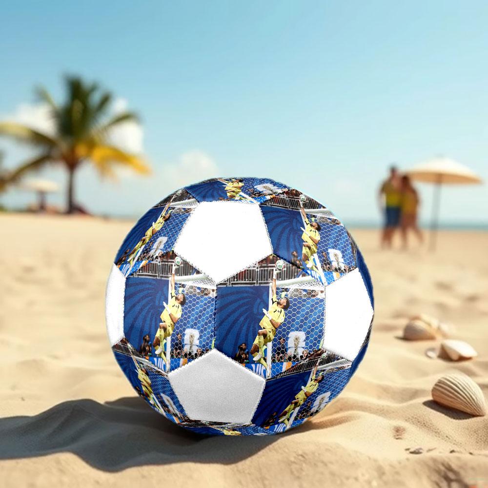 vozinha cabo verde Size 5 Soccer Ball, Machine-Stitched PVC, Durable & High Bounce, All Ages Fit, fan merchandise, matches & outdoor use.