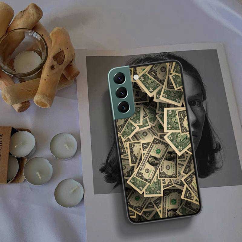Banknote Dollar Cash Money Phone Case For Samsung A15 A25 A35 A55 Galaxy A70S A50S A30S A30 A40 A71 A51 A41 A31 A21 A11 A01 A20S