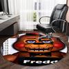 1pc Freddy Bear1 Print Round Carpet Chair Round Carpet Suitable for Bedroom Living Room Home Decorative Carpet
