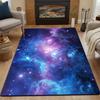 Cosmic Nebula Galaxy Design Patterned carpet, non slip mat suitable for living room and bedroom sofas