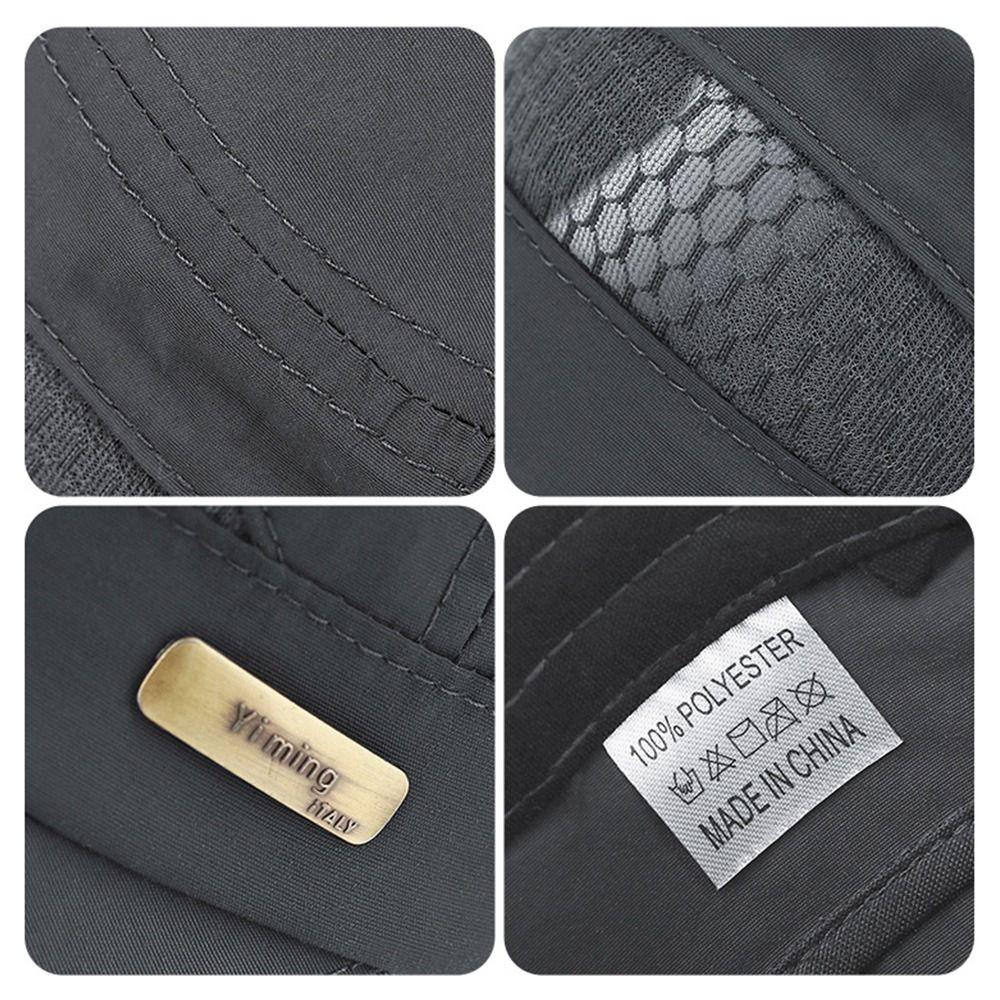 Anti-UV Baseball Cap Quick-drying Peaked cap Fashion Flat Top Hat  Men Women