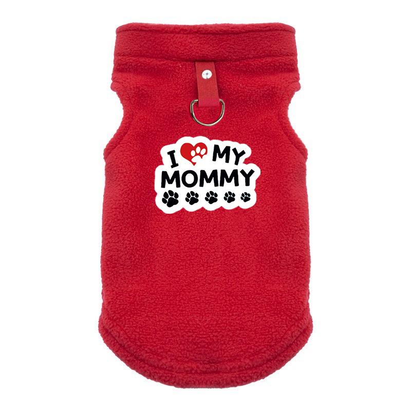 

Теплая флисовая одежда для собак маленьких и средних собак, светоотражающая куртка для щенков, жилет для домашних животных, костюмы для мопса, чихуахуа, французского бульдога, одежда XL красный