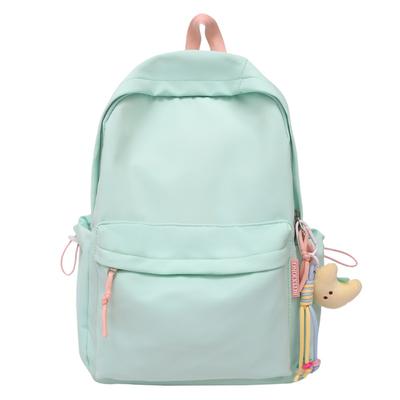 Large Capacity Solid Color Backpack Junior High School Student Backpack Student