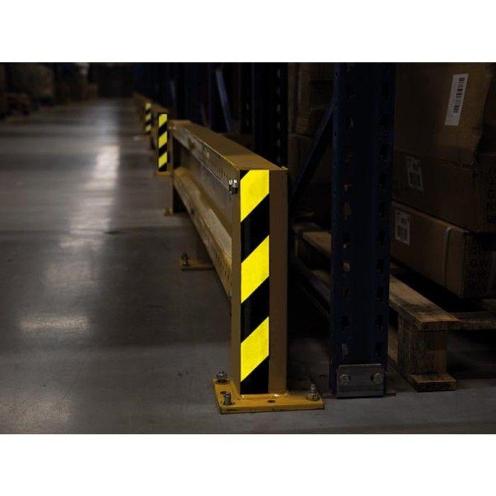 Perel Ruban réfléchissant 5 cm x 10 m, pour une haute visibilité, noir/jaune