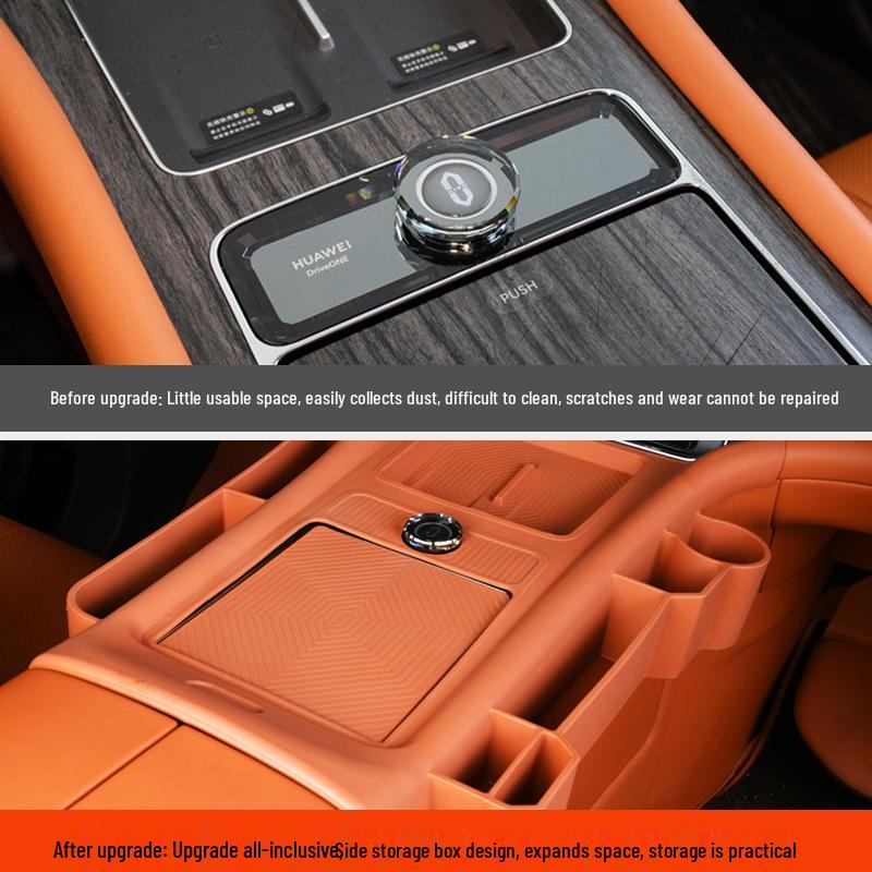 AITO M9 Silicone Mat Wireless Charging Cup Holder for Central Control Panel