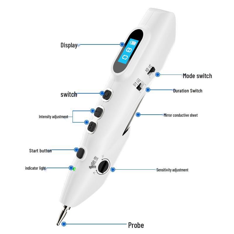 Intelligenter elektronischer Akupunkturstift: Energiepuls-Massage für Akupunkturpunkte und Meridian-Therapie