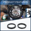 INFINAUTO Hub Centric Ring 60.1mm ID 73.1mm OD Car Wheel Hub Ring ABS Plastic Black 4pcs