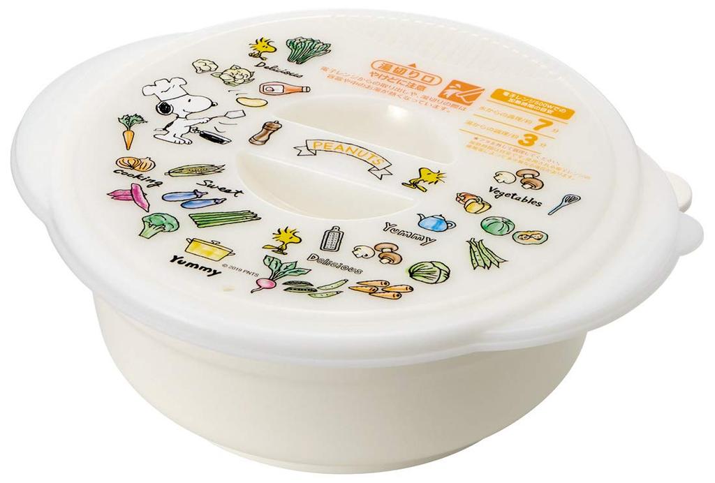 Skater Instant Ramen Snoopy and UDR1N Microwave Cookware Maker, Peanuts, 1.2L,