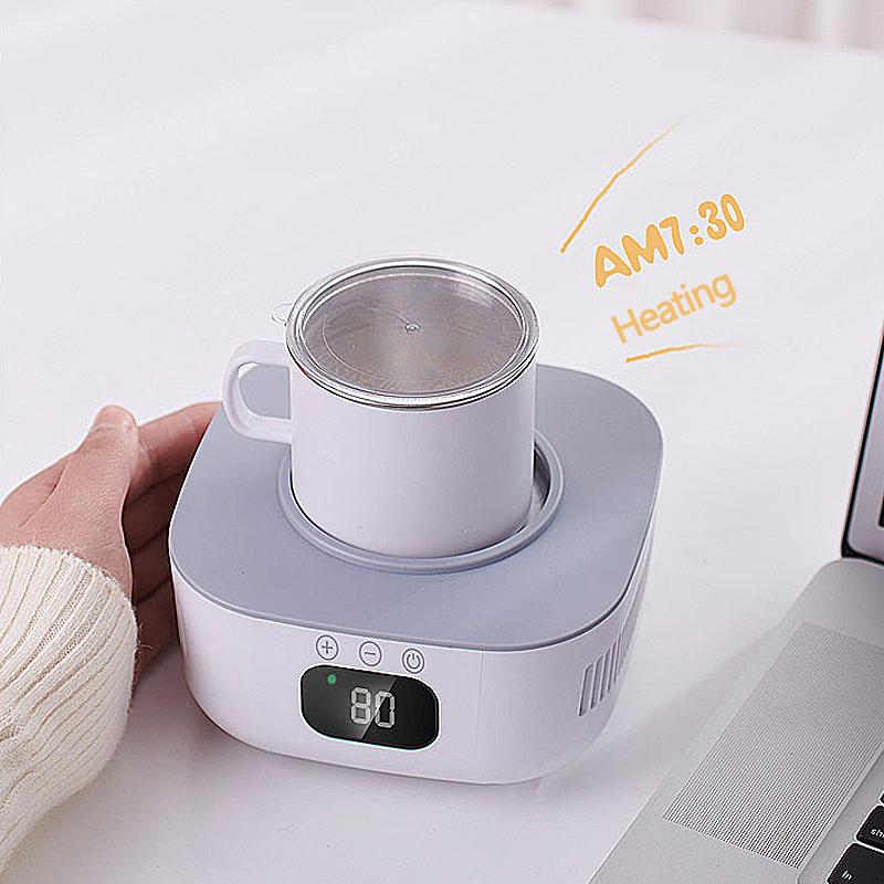 2 in 1 Tassenwärmer Kühler Tasse Bierflasche Dose Getränke Kühlbecher Getränkekühler Untersetzer Samrt Thermostatische Tasse 220V