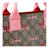 Gucci GG Supreme All Over Print Nylon Tote Bag Kids bags Beige Brown Red 605831-FAFNP-8575
