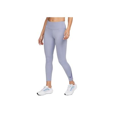 Logo Print Lange Fitness Leggings Damen Unterteile Nebelgrau Blau DX0949-519
