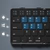 Folding Bluetooth Keyboard with Digital Zone Mobile Phone Tablet Portable External Wireless Bluetooth Mute