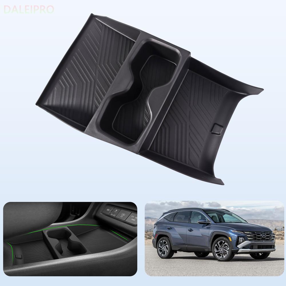 For Hyundai Tucson NX4 2025 Car Center Console Organizer Tray Layered Storage Box Armrest Organizer Box TPE Accessories