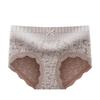 3-Pack Women's High Waist Cotton Lace Briefs Soft Seamless Underwear with Tummy Control