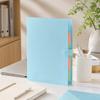 5-Pocket Expandable Accordion File Folder with Labels - Cute Document for Home School Work