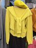 Korean Chic Waist-Cinched Loose Slimming Sweater with Shawl, Long Sleeve Knit Top for Autumn/Winter