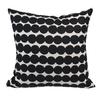Marimekko Russy Mat Cushion Cover, 50x50cm, Black, 73644 890 [Parallel Import]