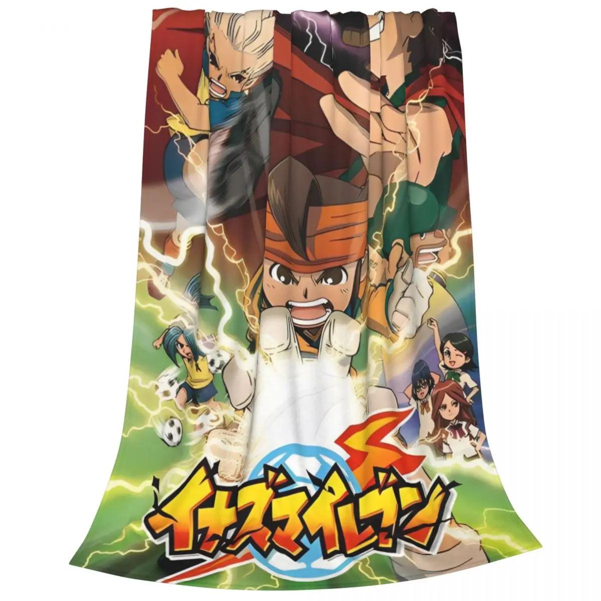 

Inazuma Eleven Anime Game Blankets RPG Cartoon Flannel Funny Soft Throw Blanket for Coverlet Winter Office 30x40in