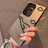 Cute Cartoon Duck Phone Case For Samsung Galaxy S25 Edge S24 S23 S22 S21 S20 Ultra Funda Silicone Silver Cover