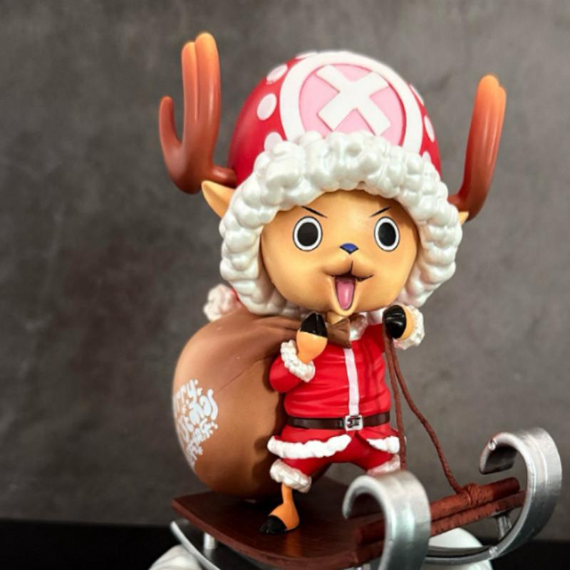 

16 см Фигурка One Piece Тони Тони Чоппер Рождественская Версия Милый Наряд Санты Аниме Статуэтка Подарок для Девочек на День Рождения 16CM