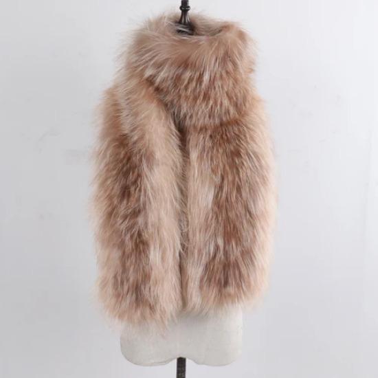 Hot Sell Ladies Long Style Genuien Fox Fur Scarf Women Knitted Fluffy Real Fox Fur Scarves Winter Keep Warm Fur Real Wraps