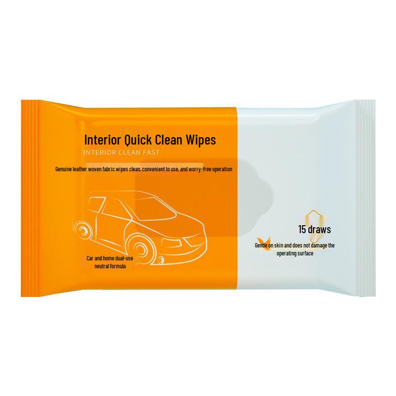 Car Interior Wipes - Instant Clean, Stain-Free, Gentle, No Damage, Removes Dust & Odors