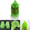 Adult Size Christmas Grinch Gloves Festive Holiday Party Cosplay Props