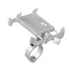   Anti-slip     Phone Holder Mount Aluminum Bike Handlebar Mobile Phone Holder Handlebar Clip Stand for 3.5-6.2inch Smart Mobile Phon