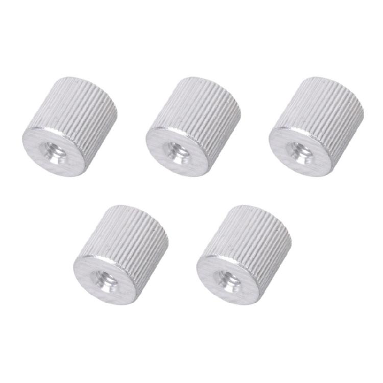 5pcs Aluminum Photography Accessory Adapter 1/4inch Female to 1/4inch Female Nut for Sliders and Microphone Stands
