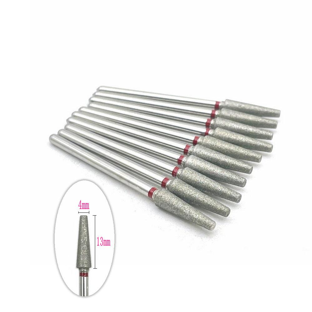 10pcs 2.35mm Shank Diamond Grinding Bur Drill Rotary Drill Dental Grinding Dental Polishing Burs Nail Drill Bits