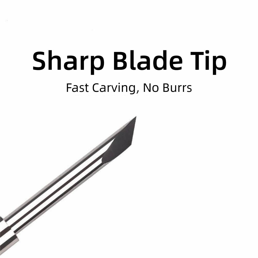 16pcs 30 45 60 Degree Plotter Blades Carbide Replacement Lettering Blades Smooth Vinyl Cutters Blades for Graphtec Cb15 Cb15u