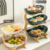 European Style Multi-layer Fruit Bowl & Cake Stand for Living Room Coffee Table
