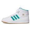 adidas Forum Mid White Teal Men Sneakers Cloud-White Gold-Metallic Gum H00749