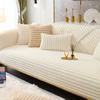 Imitation Rabbit Fur Sofa Cover Soft And Comfortable Thick Sofa Cushion Cover Anti Slip Straight Row Autumn And Winter New Style