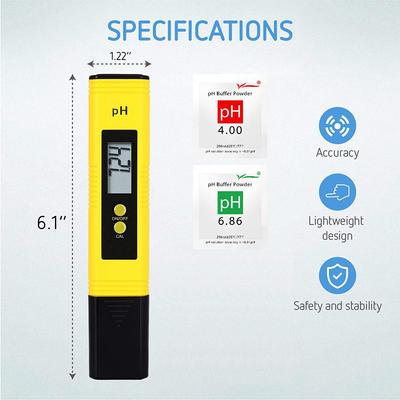 PH metr 0,01 Vysoká přesnost pro tester kvality vody s rozsahem měření 0 14 Vhodný akvárium bazén