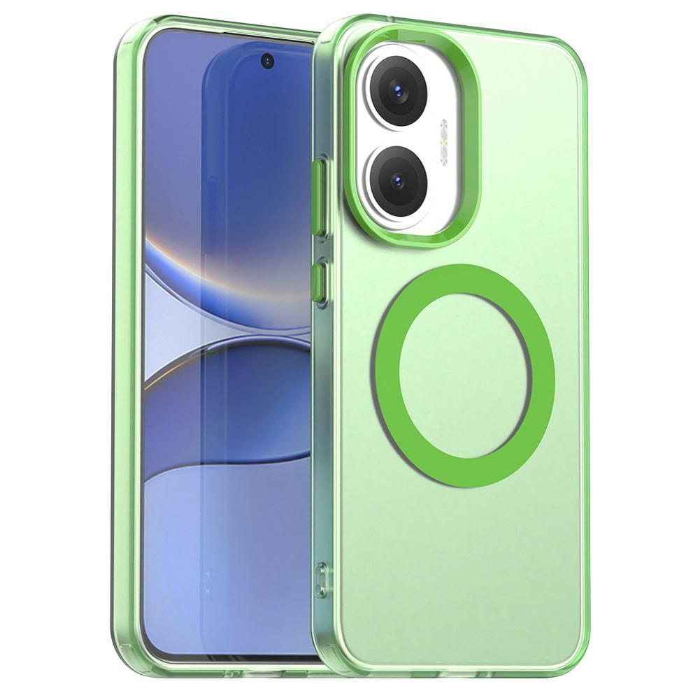 Transparent Candy Colorful Magnet Adsorption Case For Poco F7 POCO F7 Ultra F7 Pro X7 M7 Pro F6 Pro X6 M6 X5 C75 C65 C61 Cover
