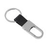Commercial Affairs Custom Logo Name Keychain Buckle Men Car Moto Genuine Leather Key Ring Chains Men Waist Personalized Gift