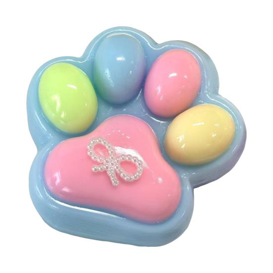 Cat Paw Squeeze Toy Stress Relief Kitten Paw Pinch Sensory Toy Kids Adults Soft TPR Stress Ball Calming Animal Claw Fidget Toy