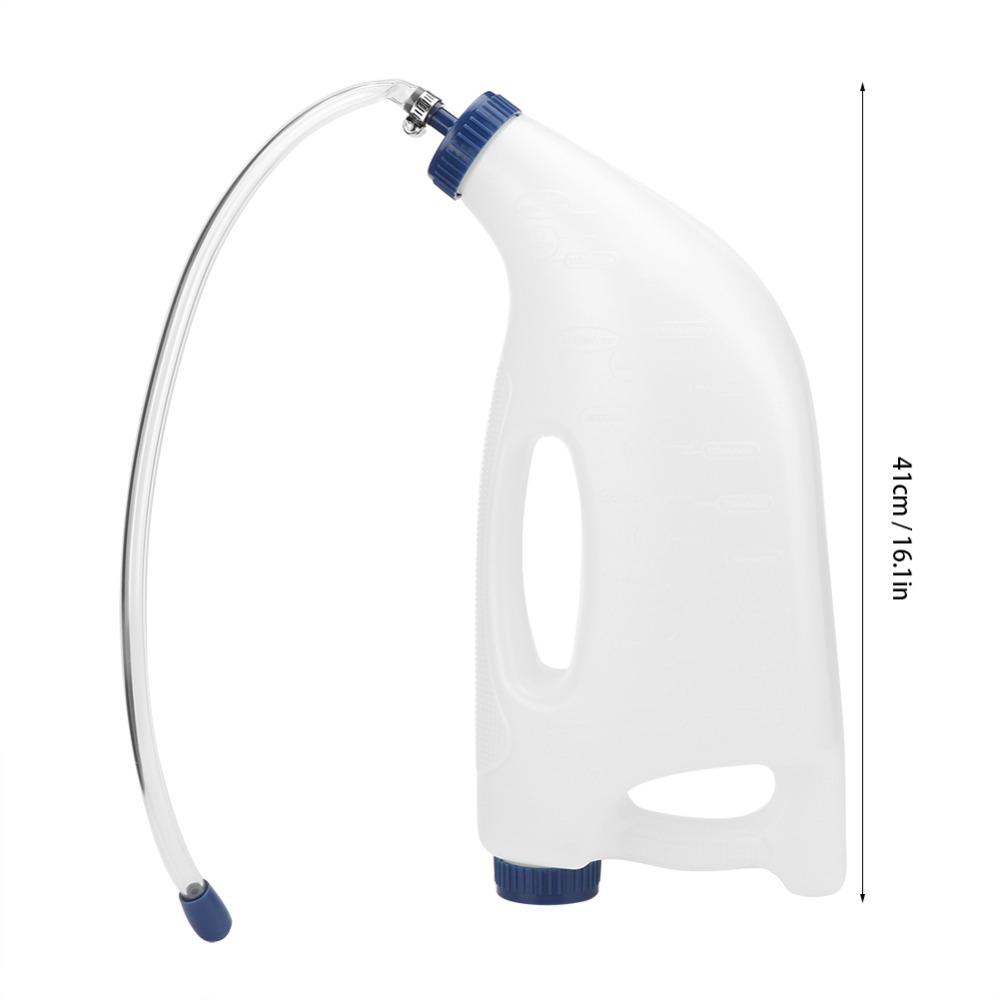PE Farm Animal Bottle Thickening Handle Milk Feeding Bottle Easy Clean Calf Feeding Bottle Calves