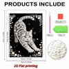 Pearl Painting Kit White Cat Theme Frameless Handicraft DIY Bedroom Decoration Living Room Wall Art Room Decoration Art Craft Decoration
