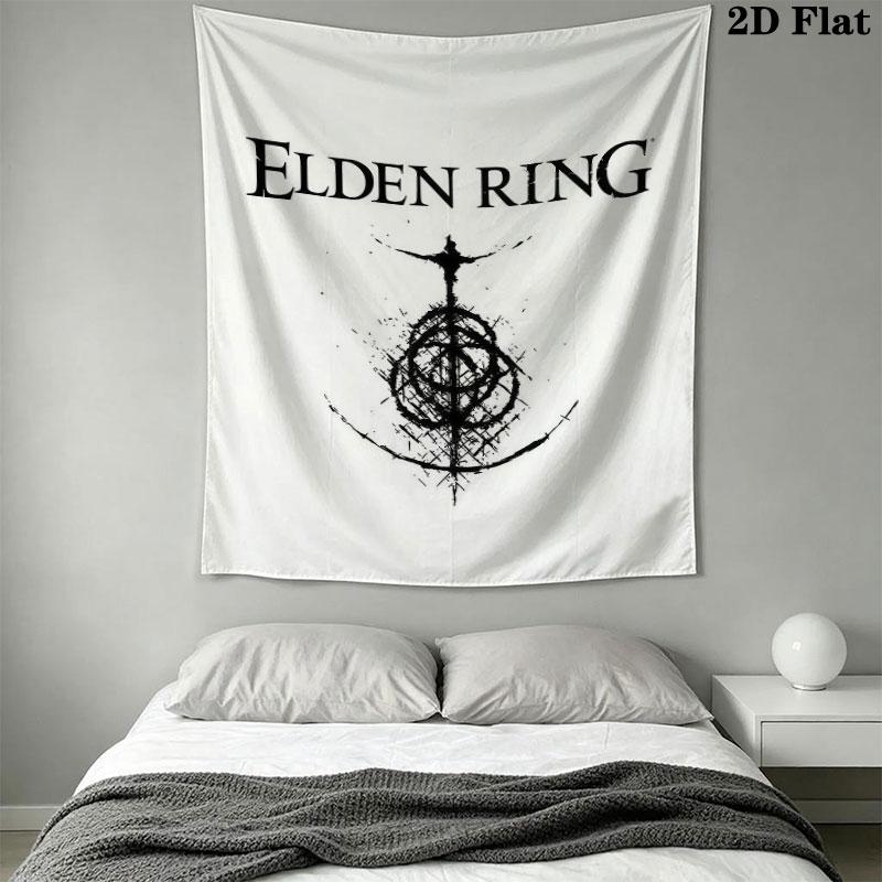 Elden Ring Dawn Wall Hanging Printed Fabric Blanket Decorative Tapestries for Bedroom Living Room Home Decor