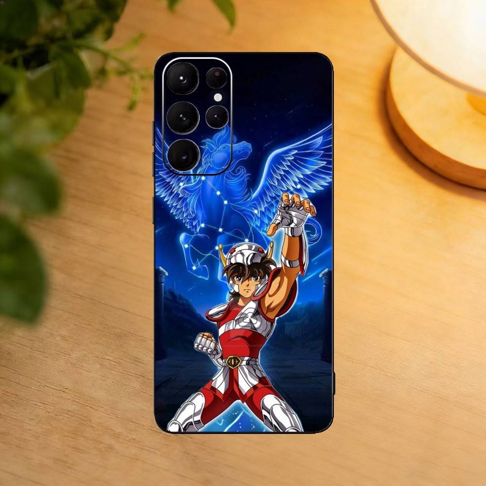S-Saint Anime S-SeiyaS phone Case For Samsung S25,24,21,22,23,30,Ultra,20,Plus,Fe,Lite,Note Soft Black Cover