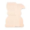 5Pcs Bunnies Eggs Shape Cutouts Wood Cutouts Unfinished Wood Cutouts Animal Shape Wood Slices for Painting Art Craft