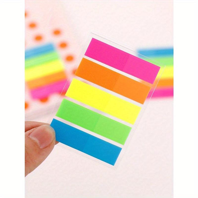 

Разноцветный блок самоклеящихся заметок, 100 листов, самоклеящиеся индексные закладки, маркеры страниц, блокноты для заметок, обратно в школу 100 Sheets разноцветный