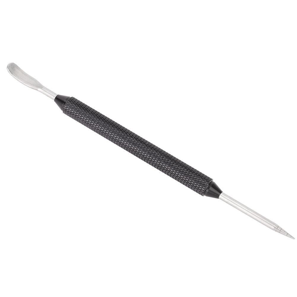 Stainless Steel Coffee Pull Needle Spiral Needle Drawing Carving Tool AntiSkid Handle Kitchen Gadgets with Black Color for Families Coffee Shops Offic