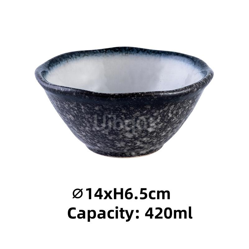 5inch 5.5 Inch Japanese Ceramic Rice Bowl Porcelain Dishes Pretty Restaurant Table Top Items Soup Noodles Sauce Bowls Dinnerware