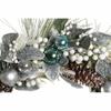 Advent Wreathe DKD Home Decor Blue Silver PVC 60 X 60 X 12 Cm