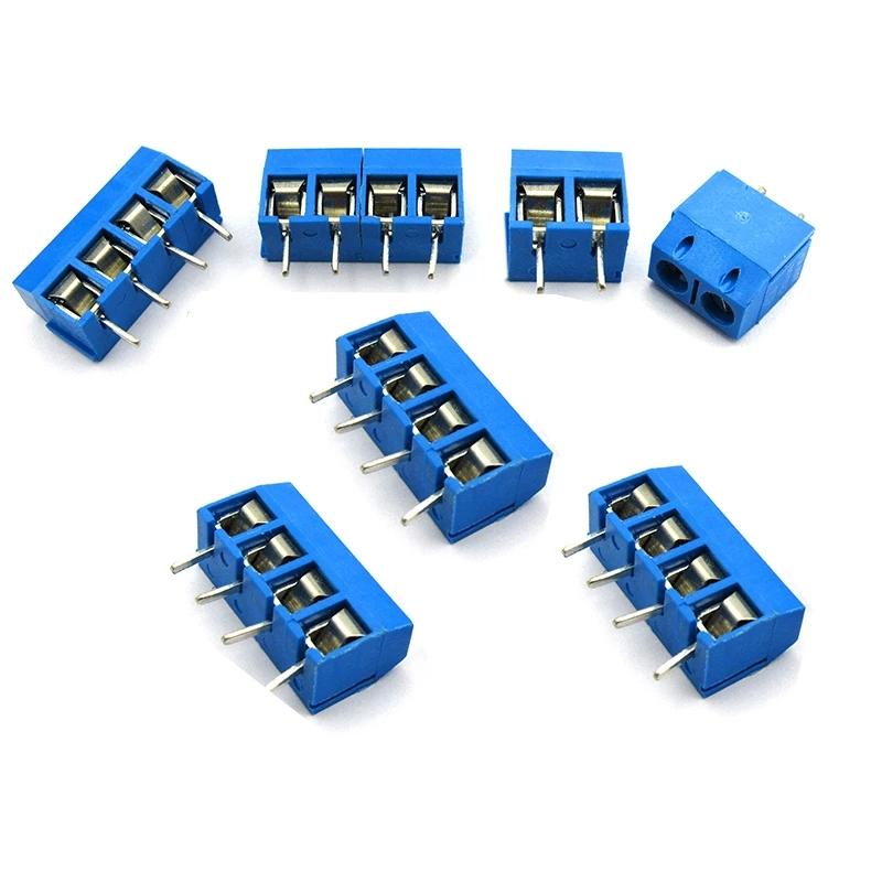 10PCS KF301-2P KF301-5.0-2P KF301 Screw 2Pin 5.0mm Straight Pin PCB Screw Terminal Block Connector KF301-3P