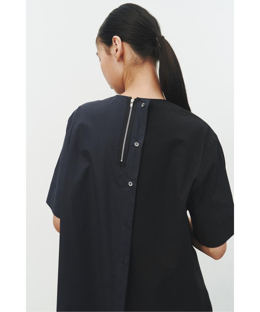 Recorde Mock Neck Split Dress_Rqdam25572Bkx