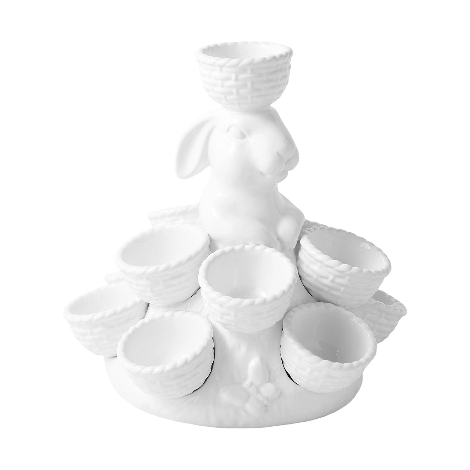 Пасхальная скульптура Кролик Лоток для яиц Декоративные реквизиты